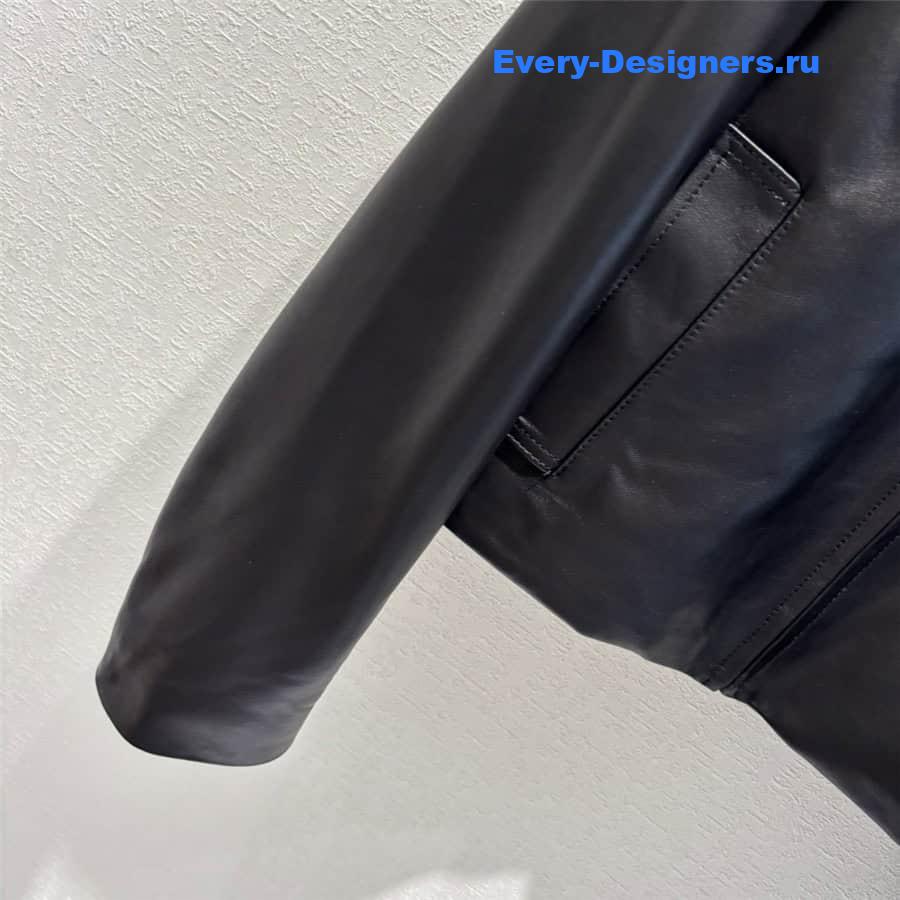 L0ew* lambskin quilted coat