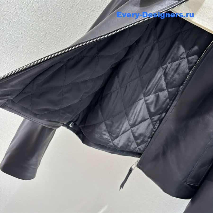 L0ew* lambskin quilted coat