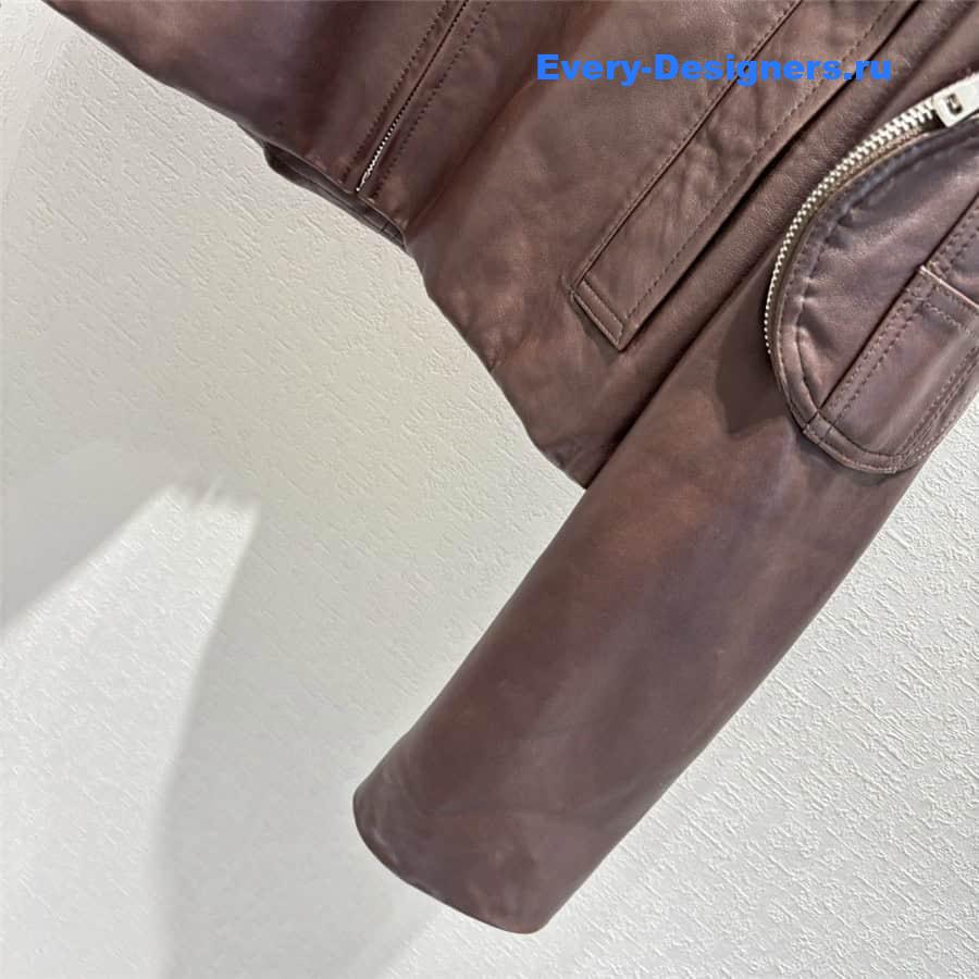 L0ew* lambskin quilted coat