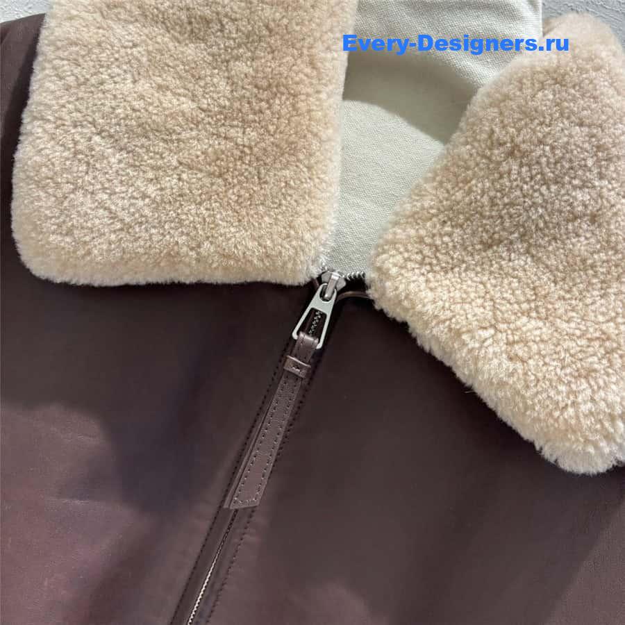 L0ew* lambskin quilted coat