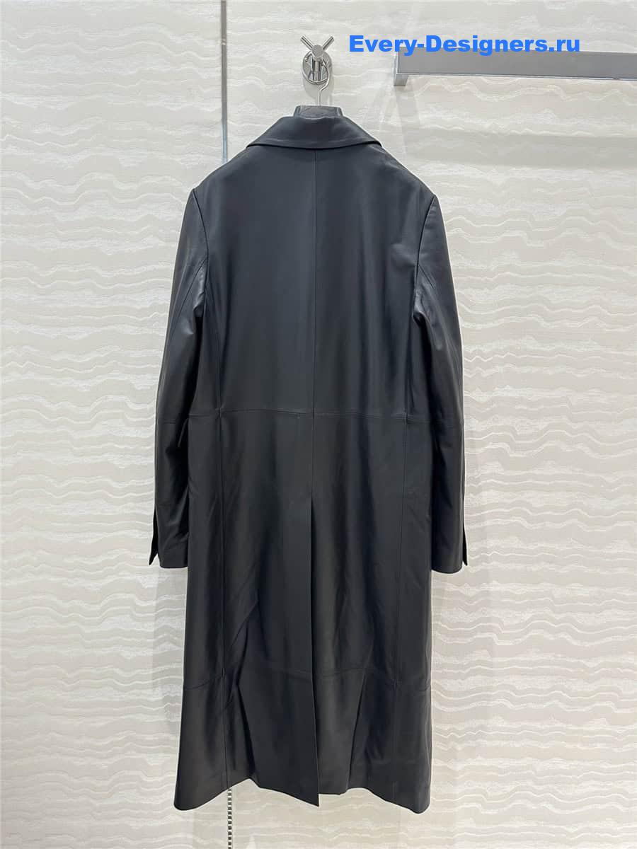 L0ew* western collar long coat