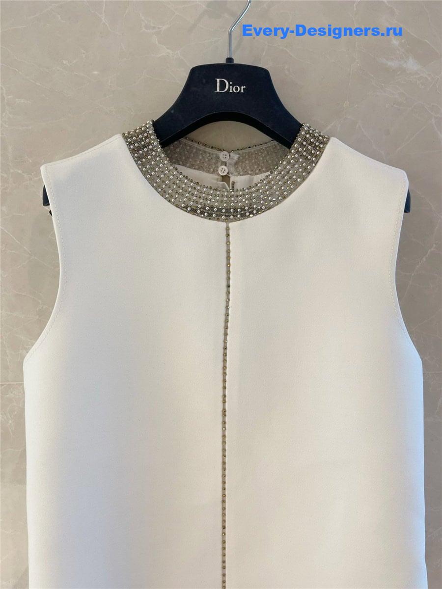 D10r silk wool hand-beaded vest