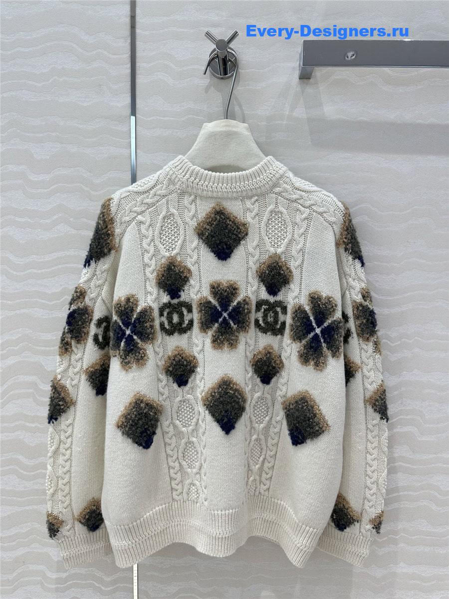CC Ski Knit Sweater White