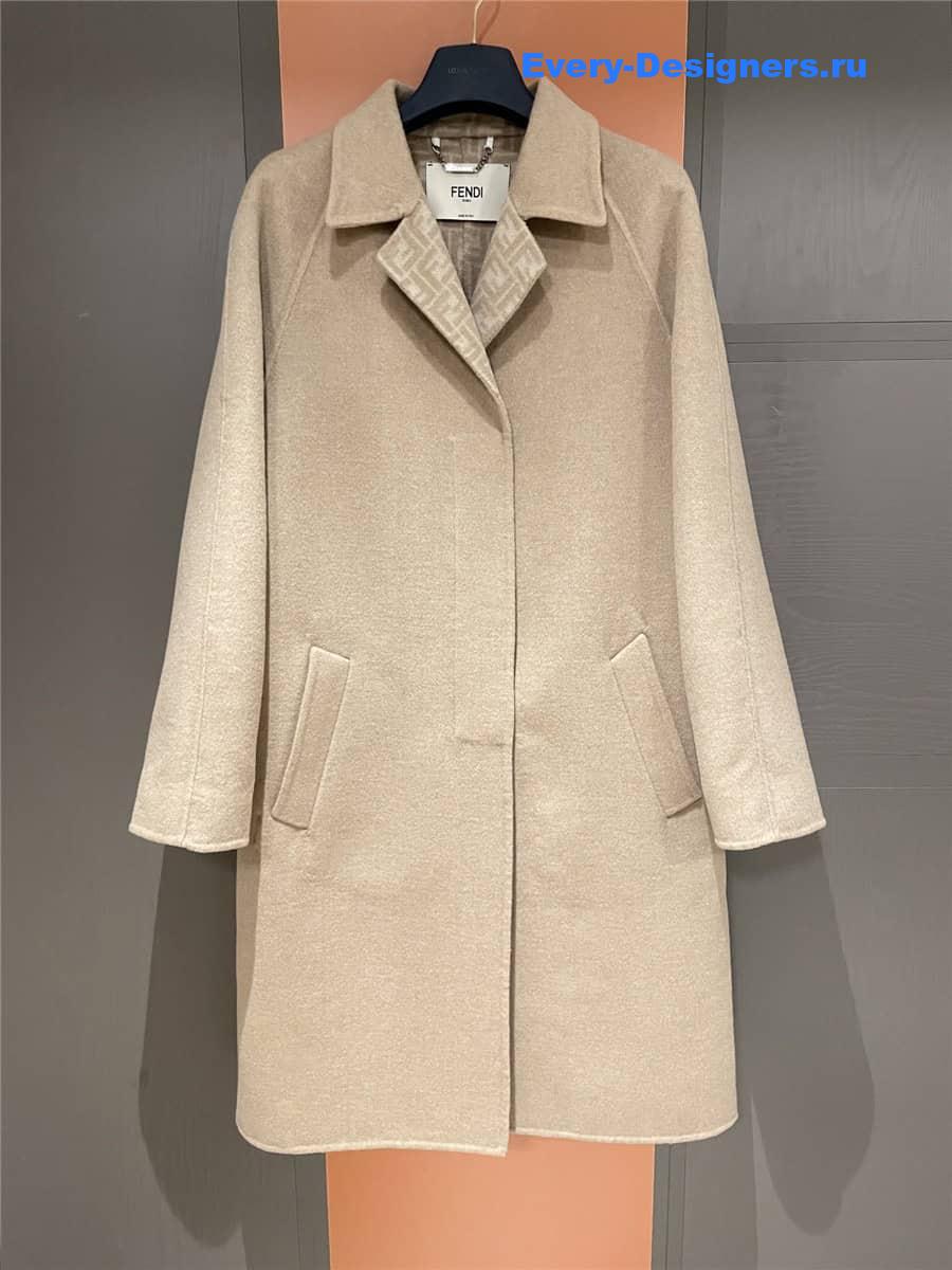 F**di lapel long coat