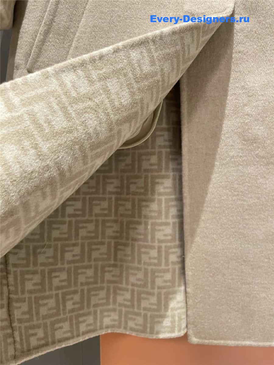 F**di lapel long coat