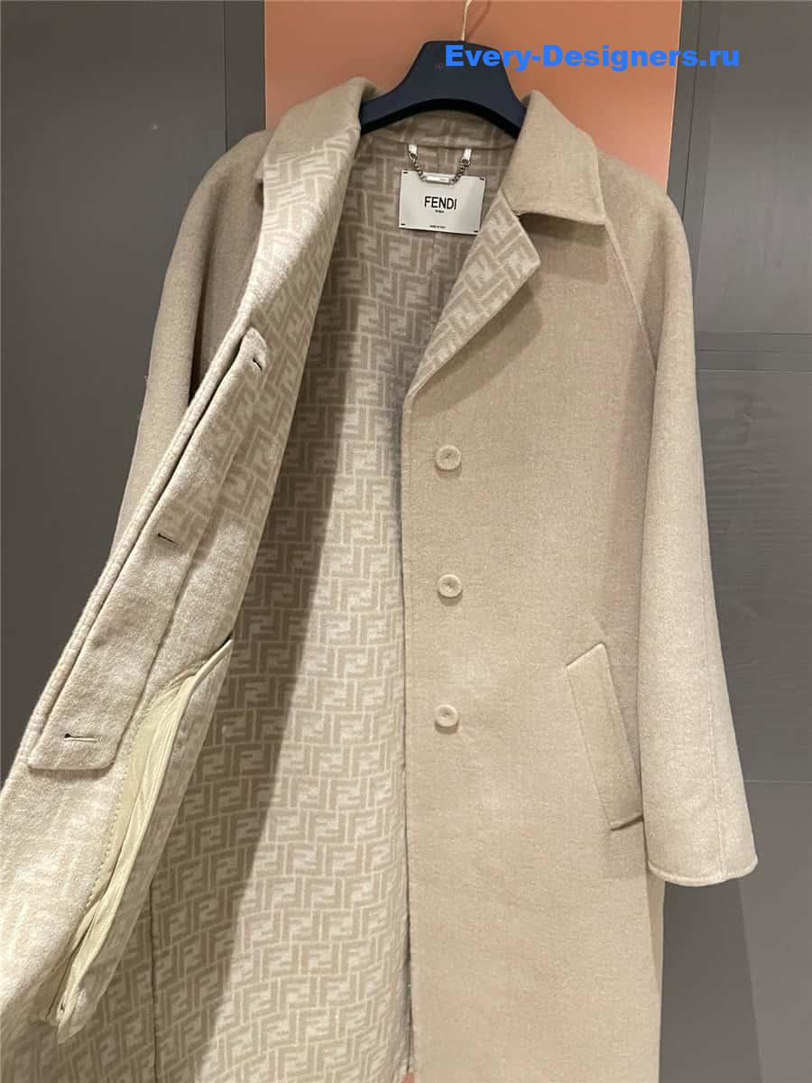 F**di lapel long coat