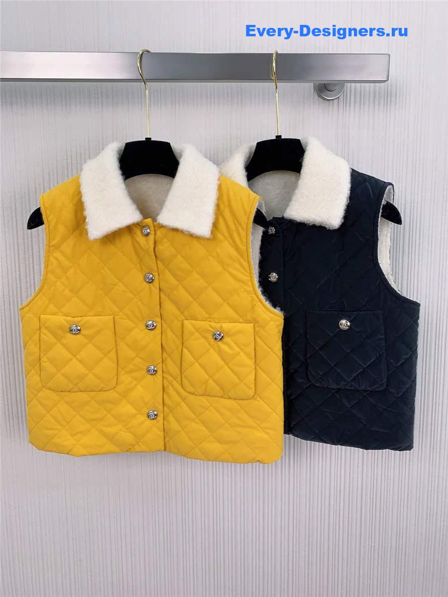 cc lambswool quilted D1am0nd vest