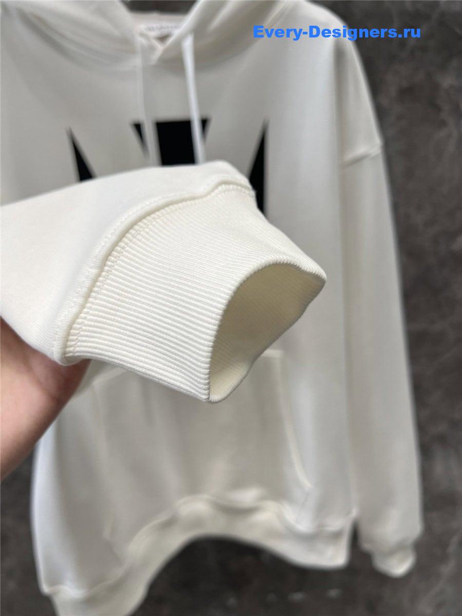 Va1e*ntin0 chez oversized hoodie white