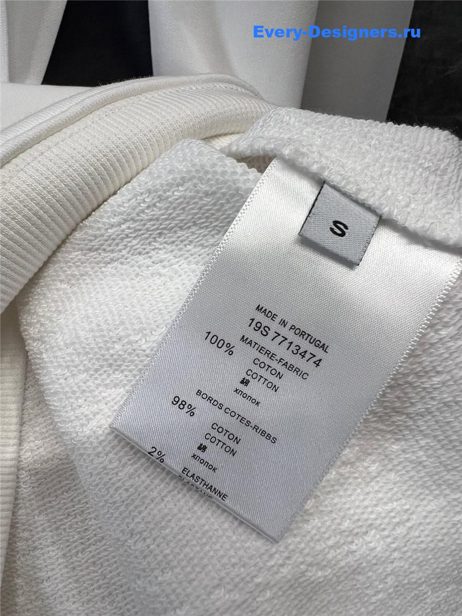 Va1e*ntin0 chez oversized hoodie white