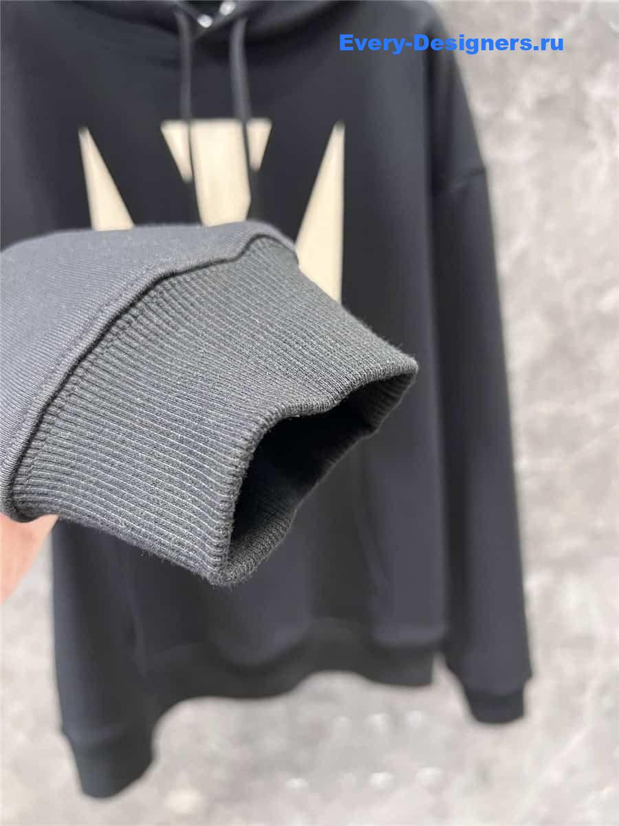 Va1e*ntin0 chez oversized hoodie black