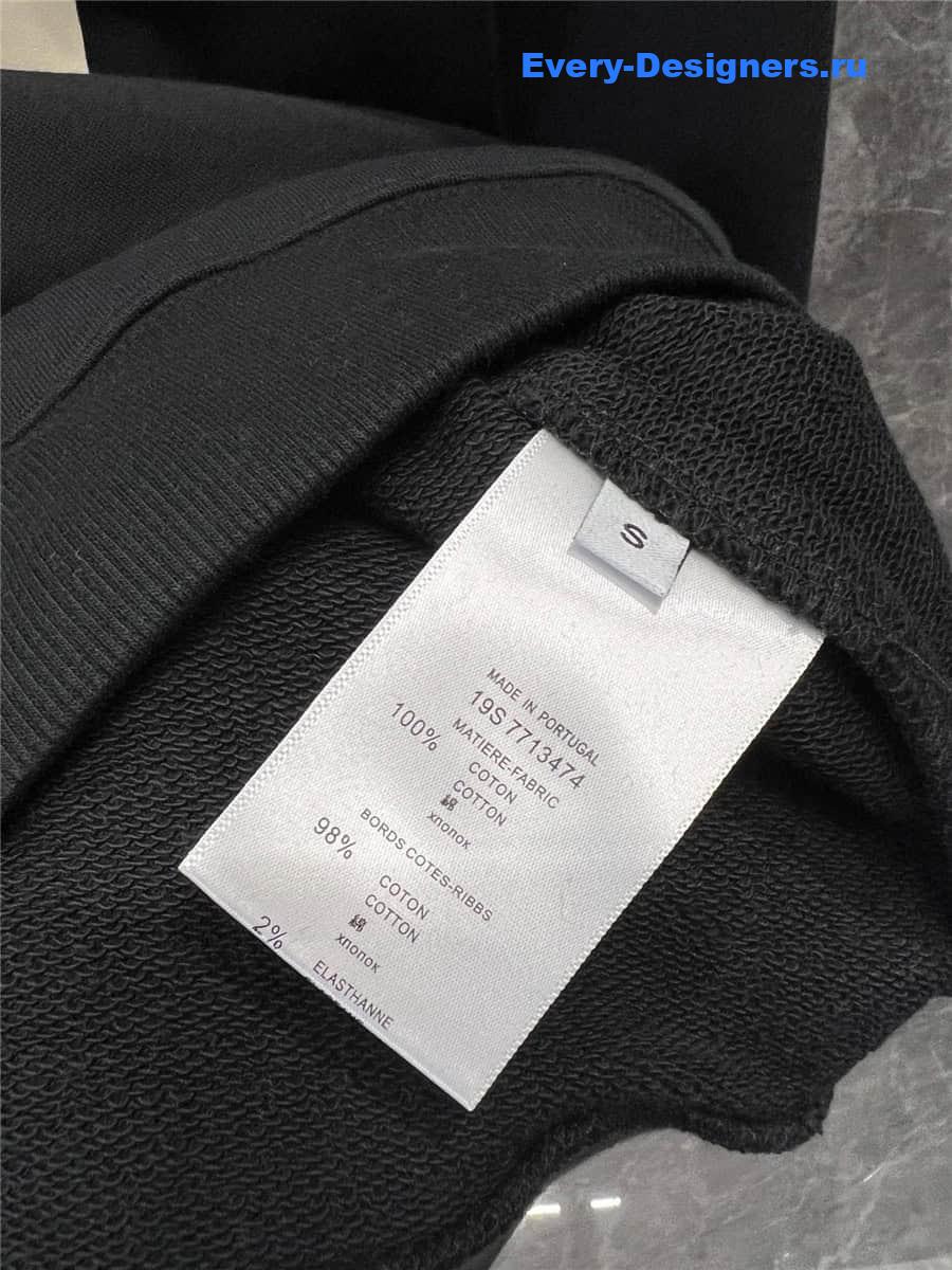 Va1e*ntin0 chez oversized hoodie black