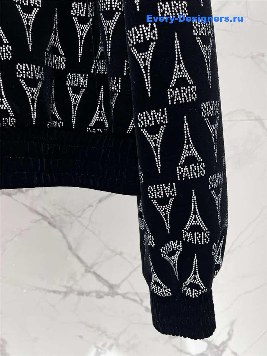 Ba1en*iaga skinny zip hoodie