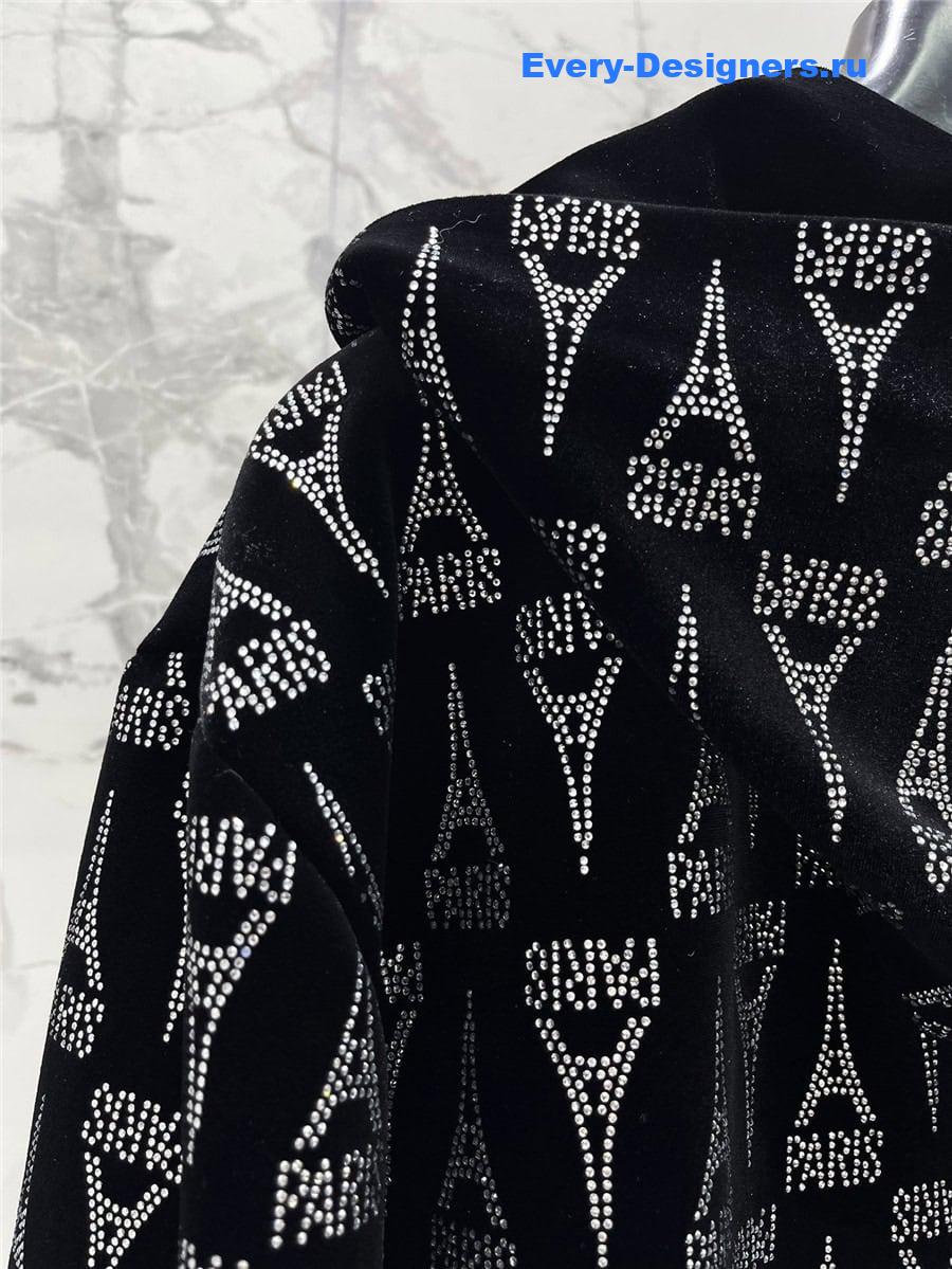 Ba1en*iaga skinny zip hoodie