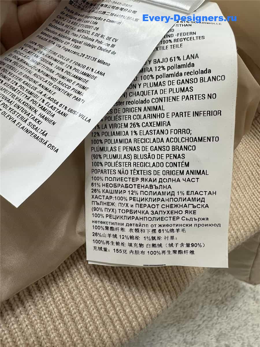 M1um1u wool collar down jacket