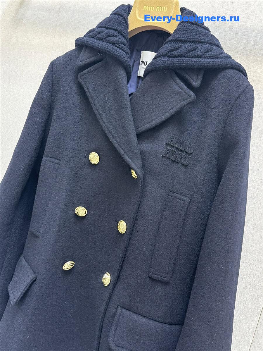 M1um1u cashmere wool suit jacket