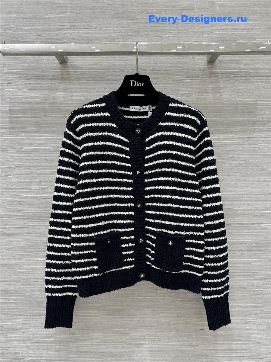 D10r striped cardigan jacket