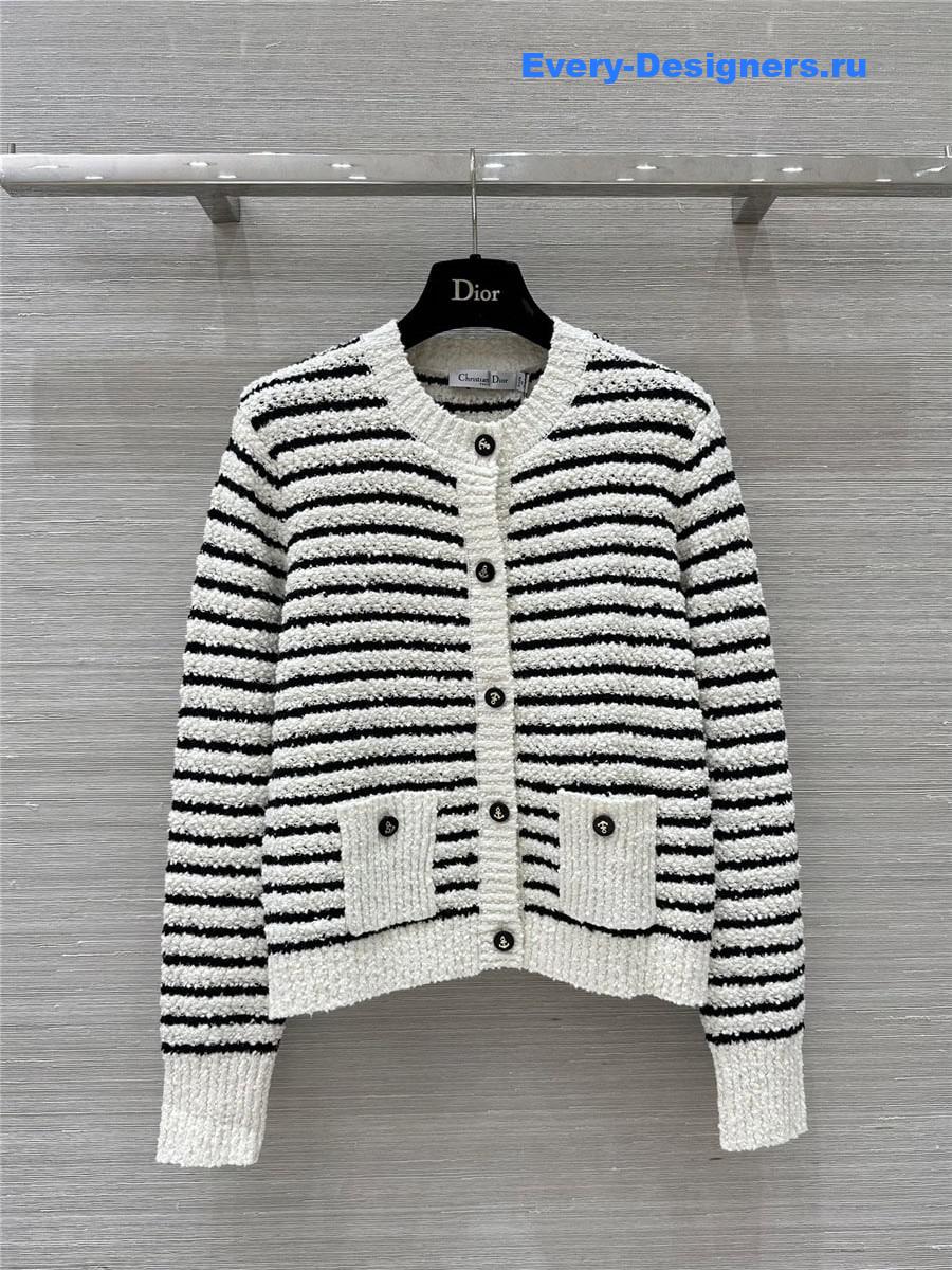 D10r striped cardigan jacket