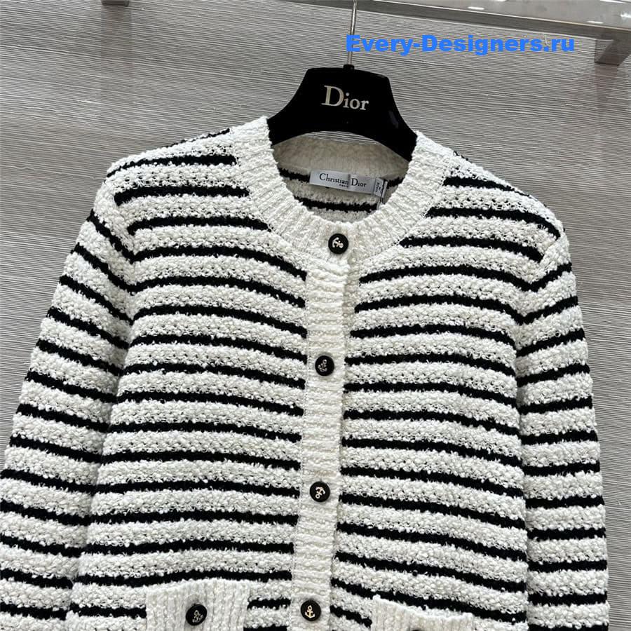 D10r striped cardigan jacket