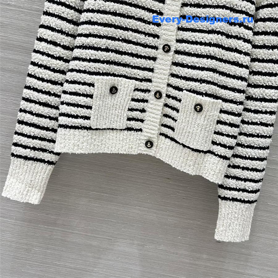 D10r striped cardigan jacket