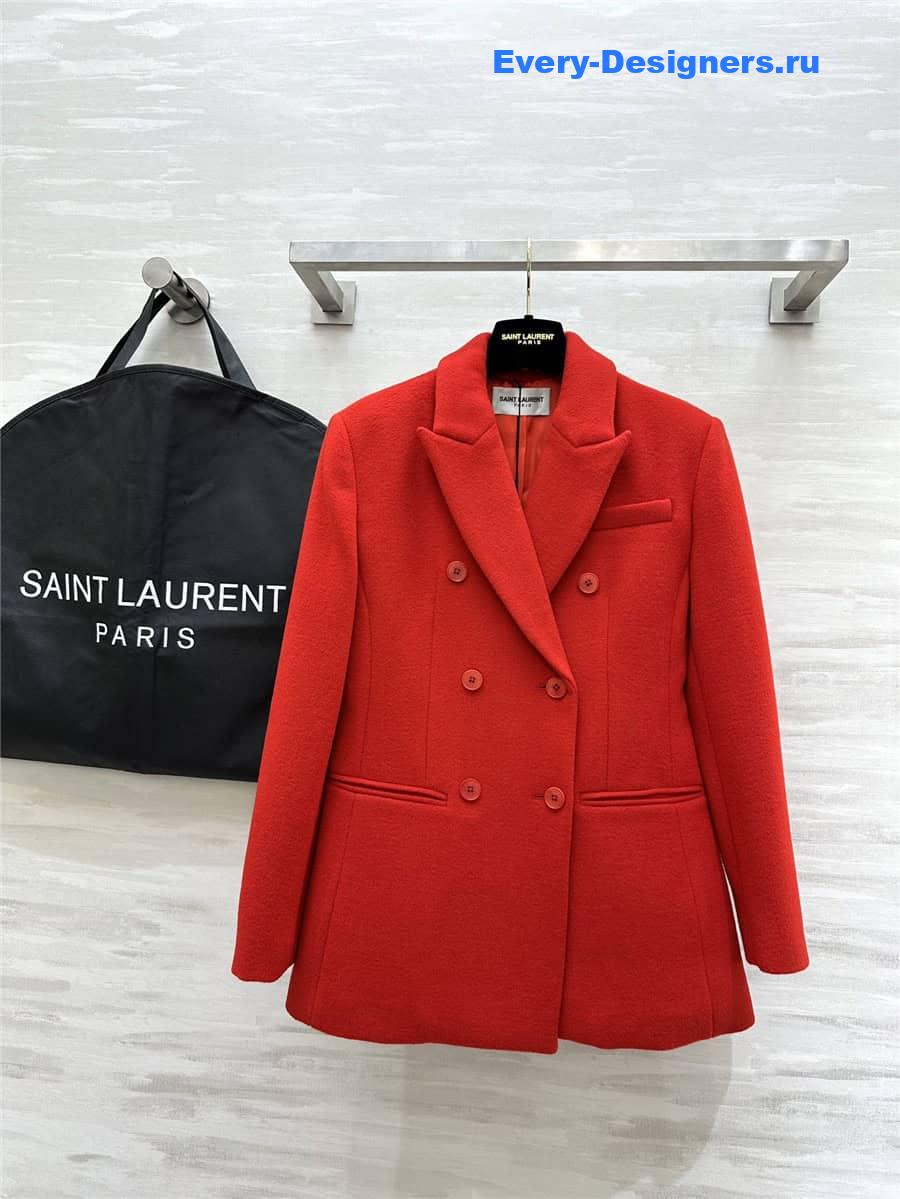 Y51 red wool blazer