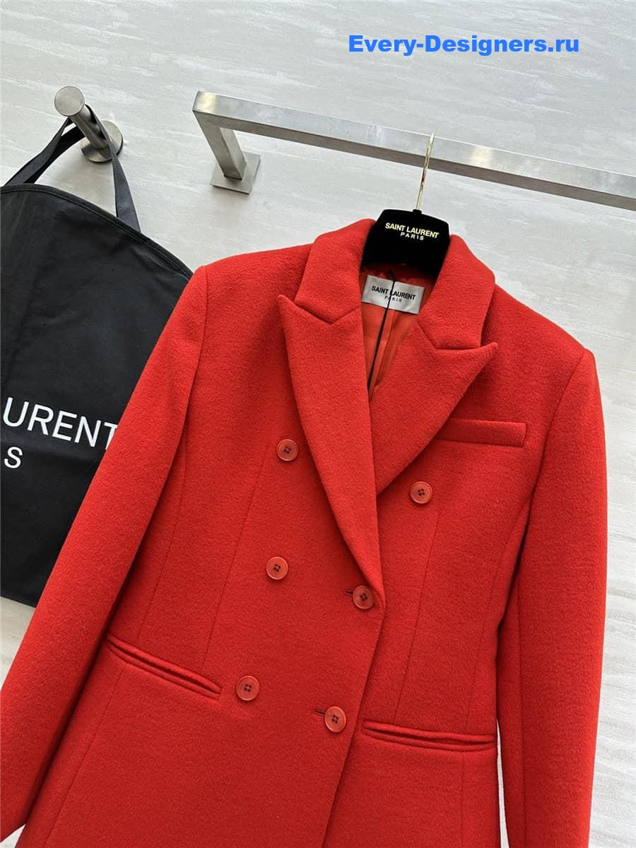 Y51 red wool blazer