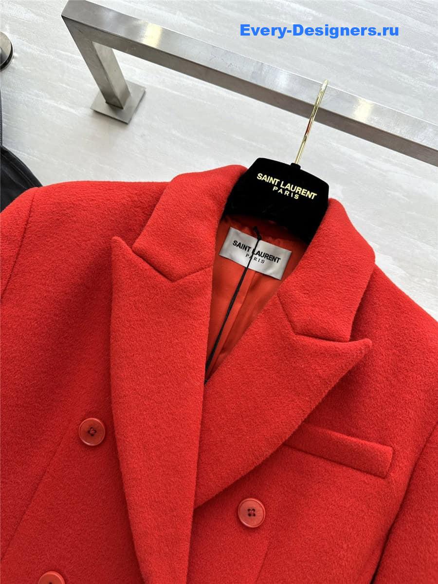 Y51 red wool blazer