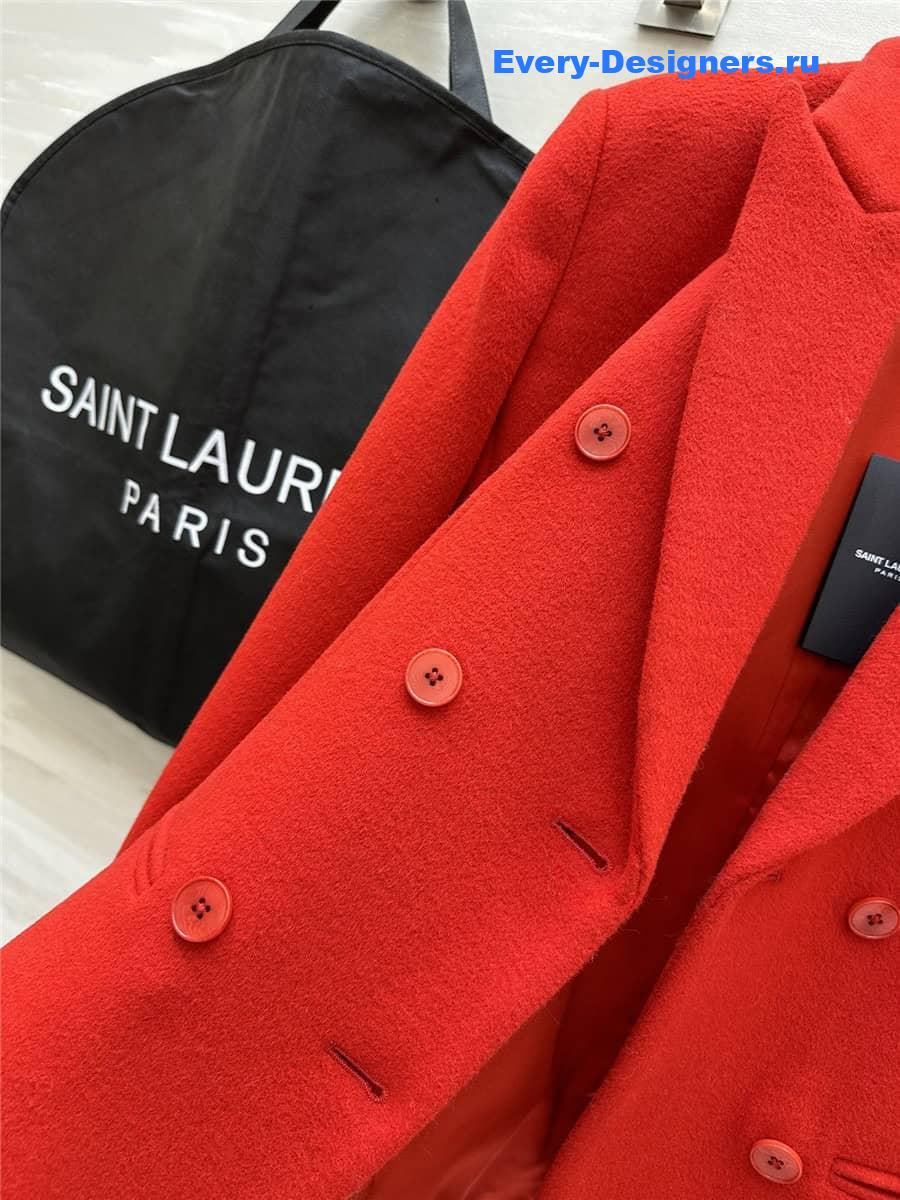 Y51 red wool blazer