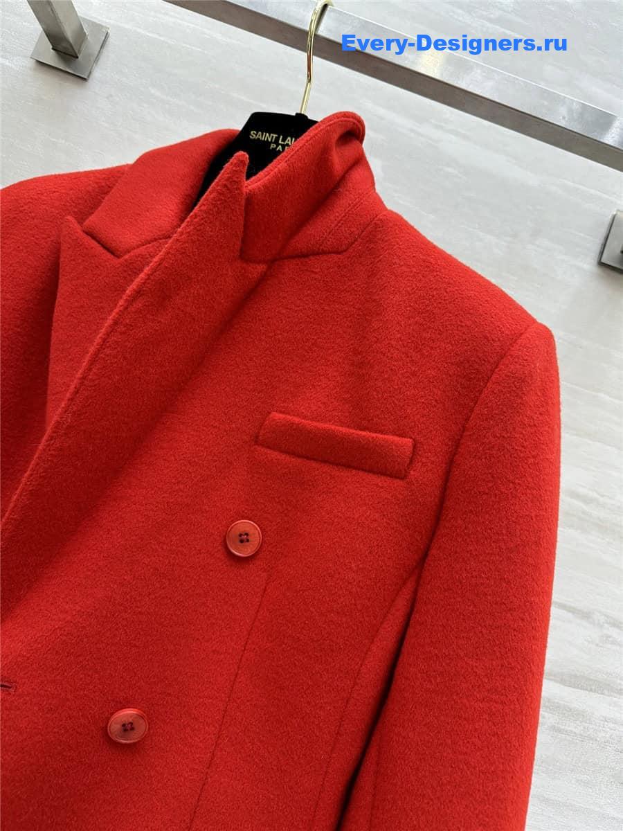 Y51 red wool blazer