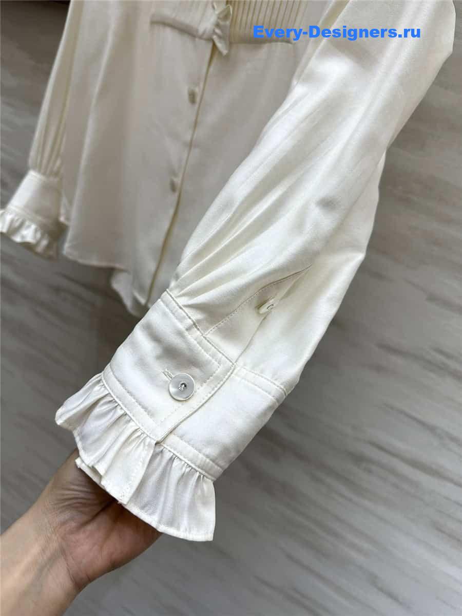 Va1e*ntin0 ruffled long sleeve shirt