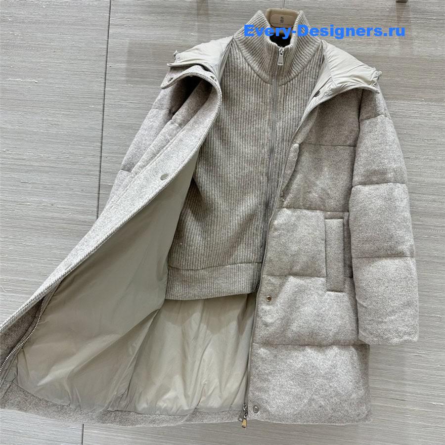 L0r0 P1ana mid-length down jacket