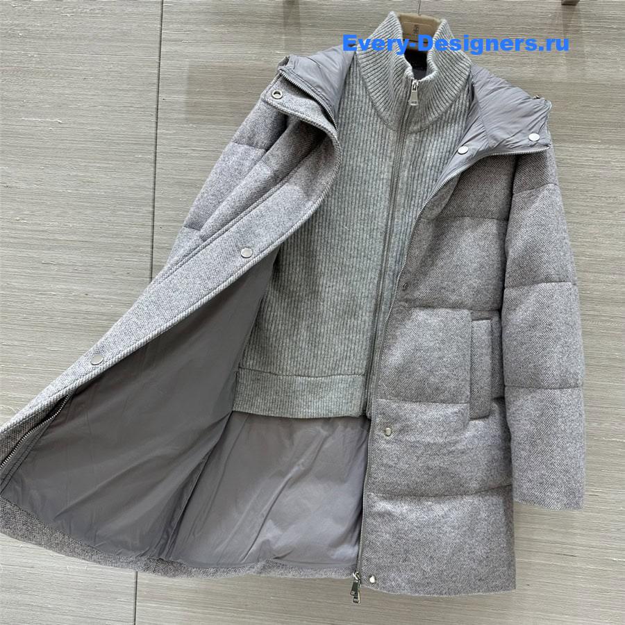 L0r0 P1ana mid-length down jacket