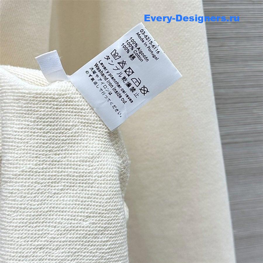 L0ew* embroidered logo hoodie white