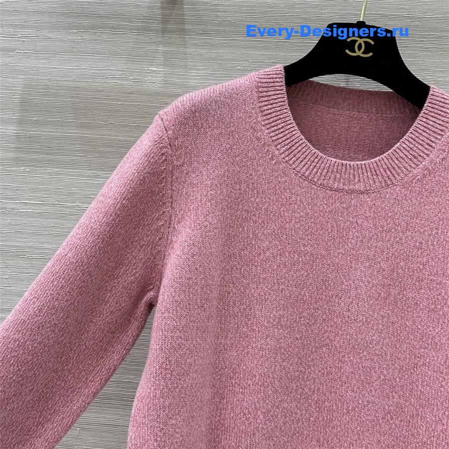 CC Applique Knit Sweater in Pink