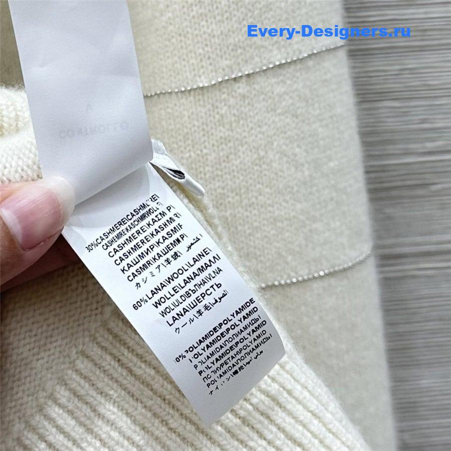 BC Beading Knitted Sweater in White