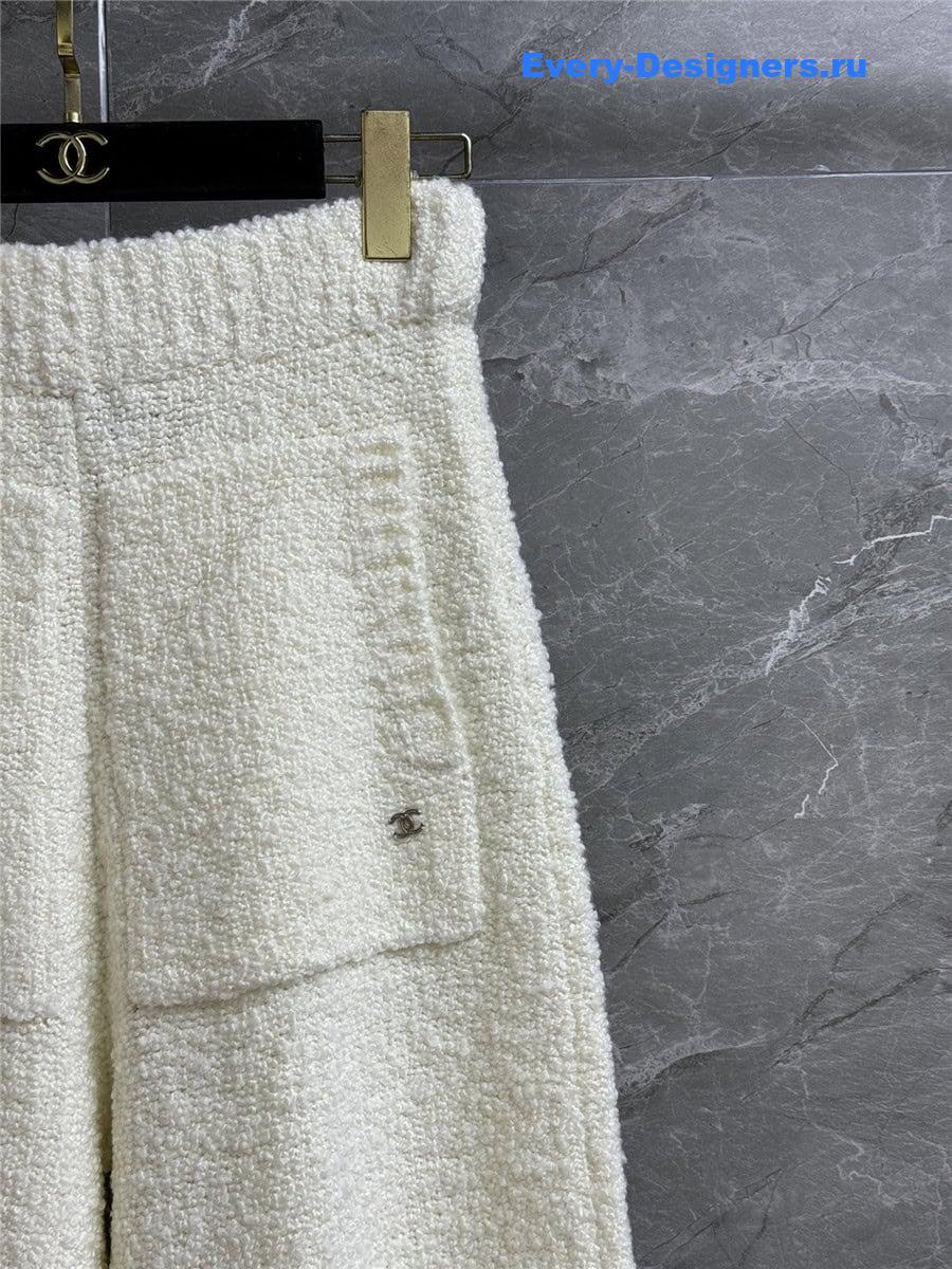 CC cashmere straight-leg wide-leg pants