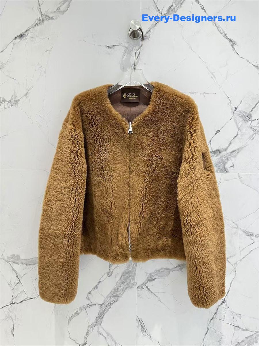 L0r0 P1ana wool and shearling coat