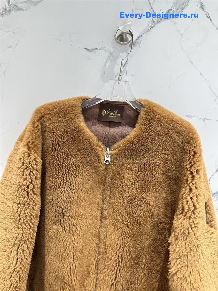 L0r0 P1ana wool and shearling coat