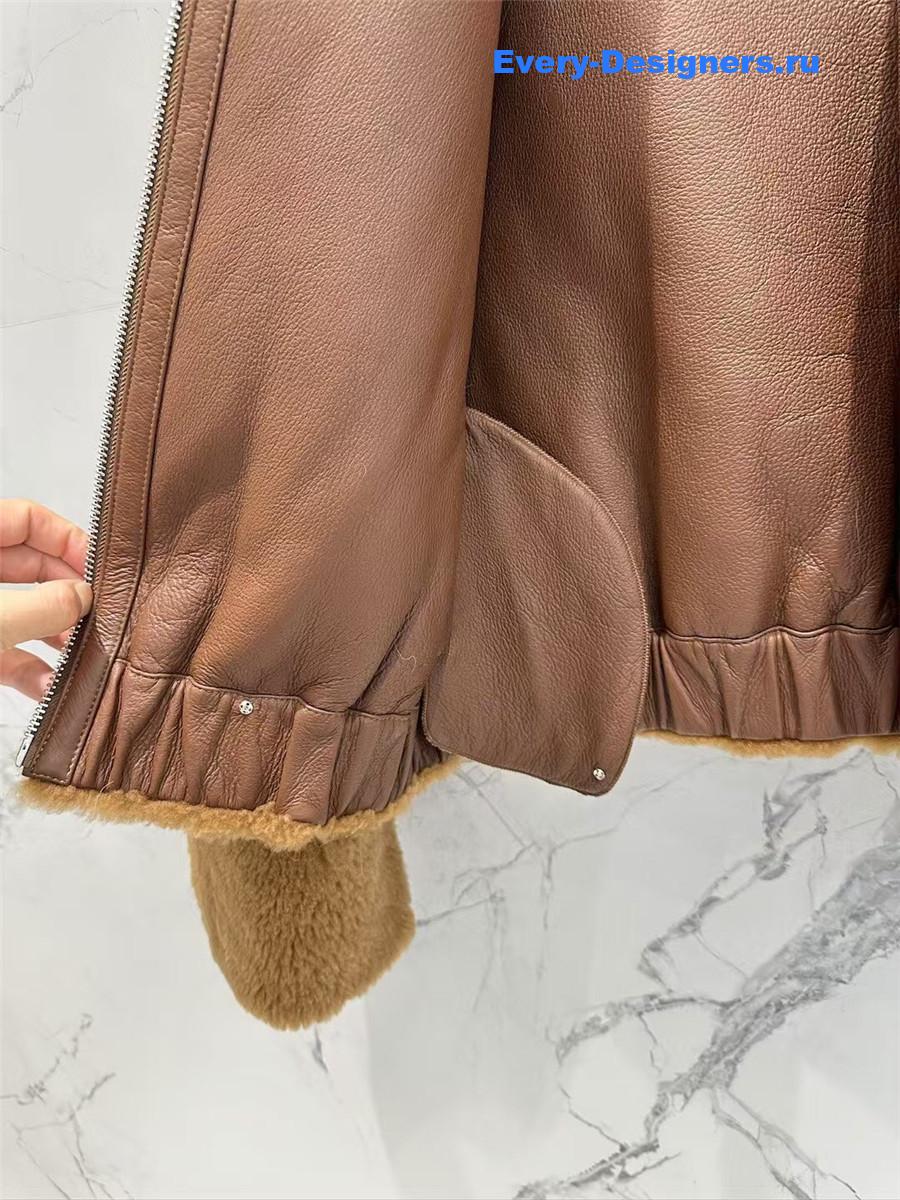 L0r0 P1ana wool and shearling coat