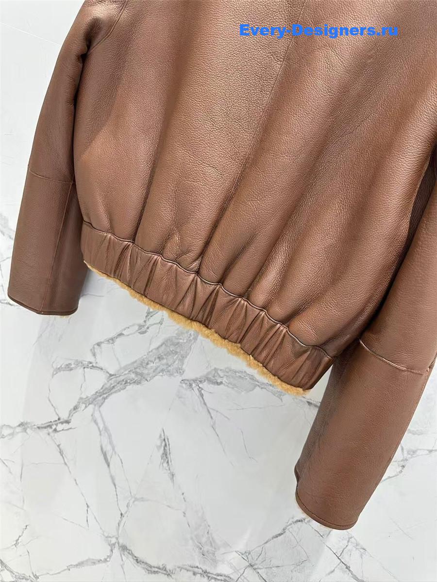 L0r0 P1ana wool and shearling coat