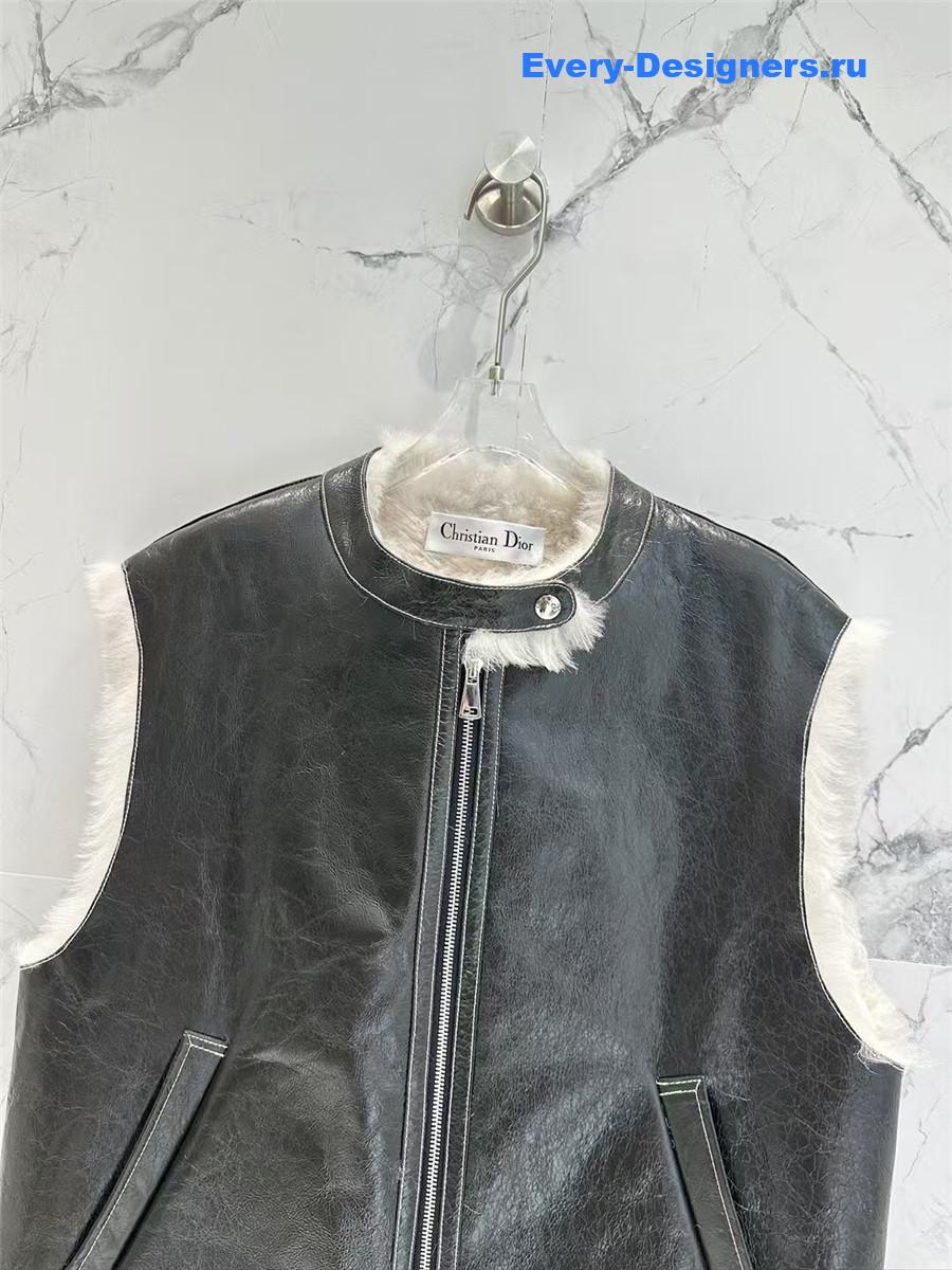 D10r sheepskin shearling vest