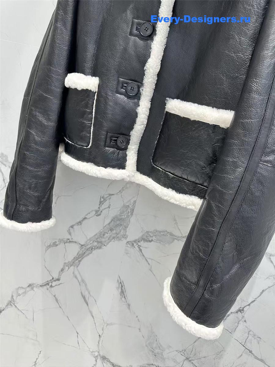 D10r double-sided sheepskin fur coat