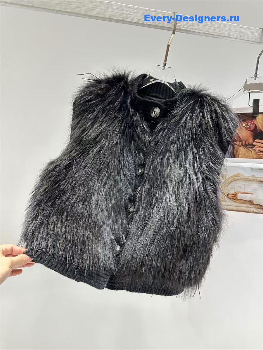F**di fox fur vest