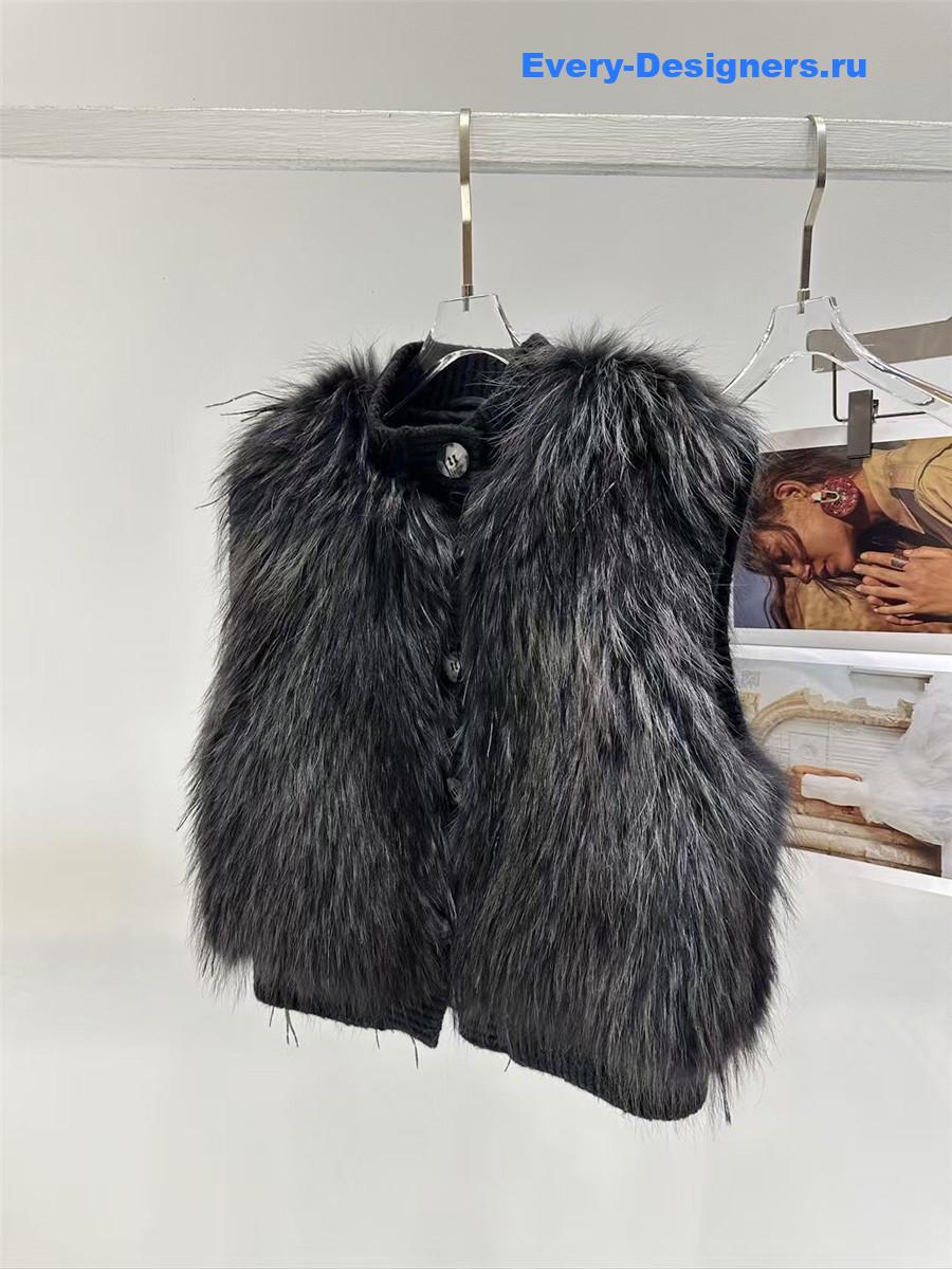 F**di fox fur vest