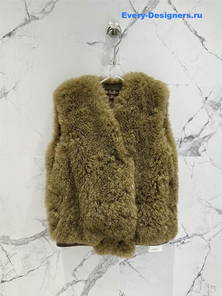 L0r0 P1ana wool and fur vest