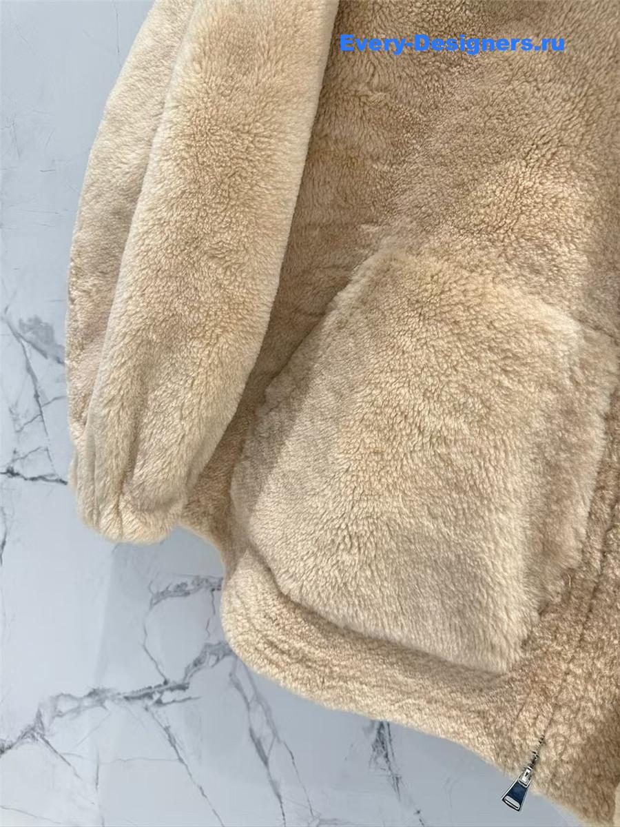 Ba1en*iaga wool and shearling coat