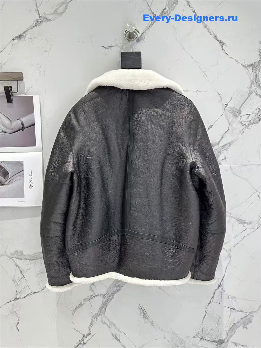 D10r sheepskin fur coat