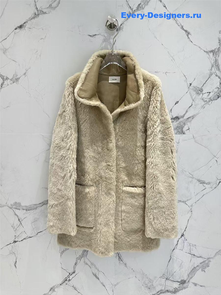 The R0w wool shearling coat