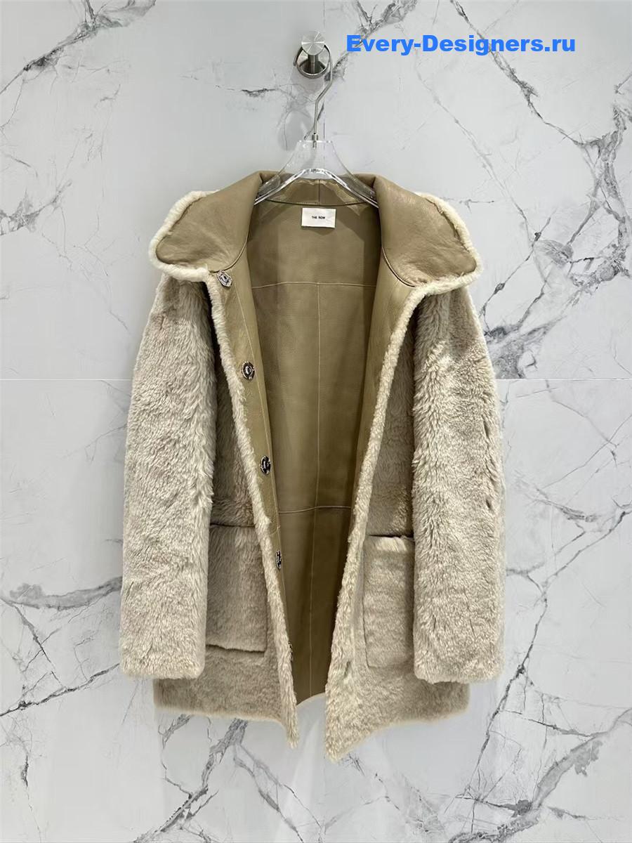 The R0w wool shearling coat