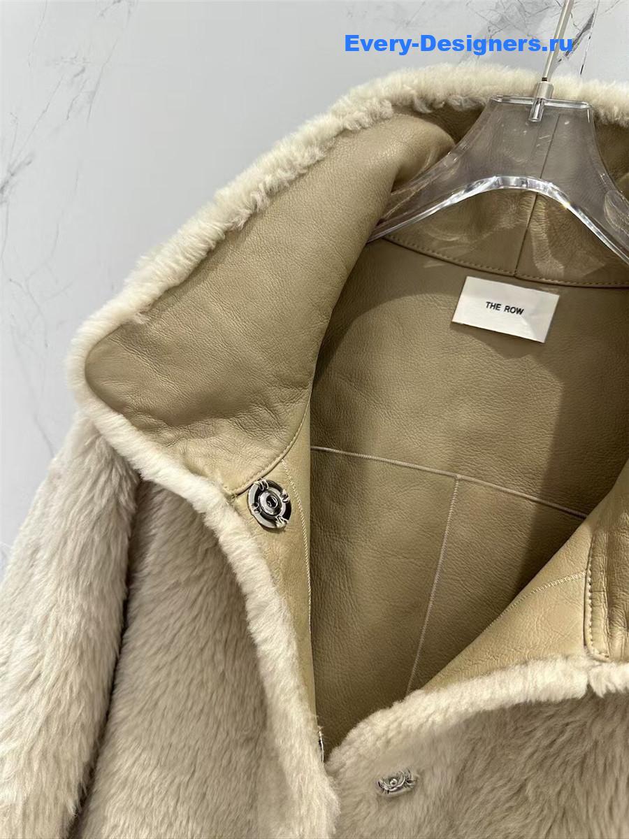 The R0w wool shearling coat