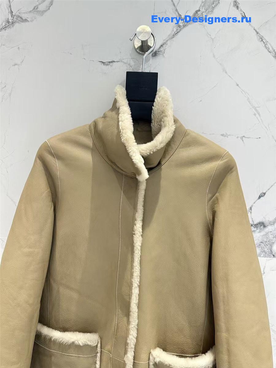 The R0w wool shearling coat
